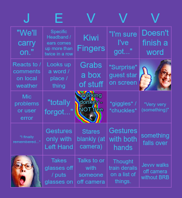 Jevvv EnZed Bingo Card