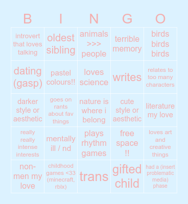 silly little rei Bingo Card