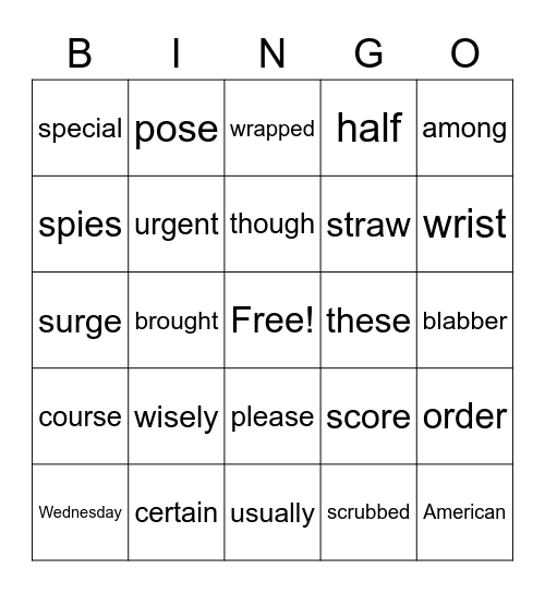 James 3 3 23 Bingo Card