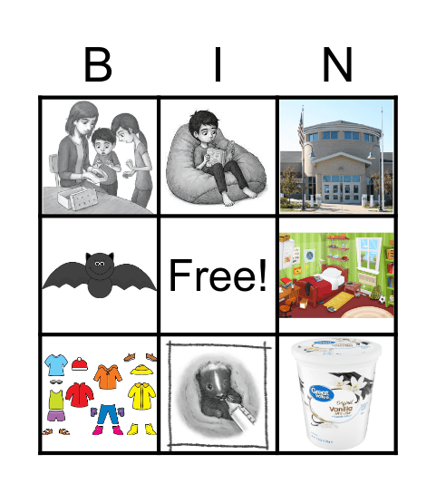 A Boy Called Bat Bingo Card