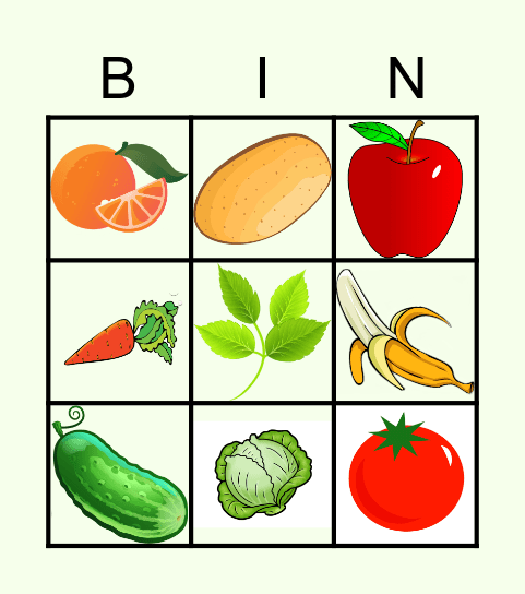 Let's play !!! Bingo Card