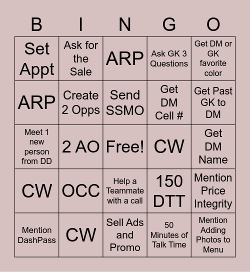 Regalix Bingo Game Bingo Card
