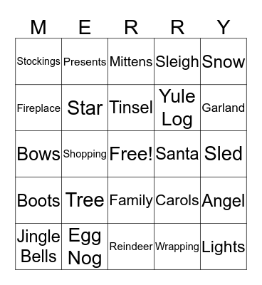 Comfort Inn & Suites Christmas Bingo Card