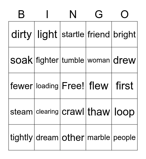 Level 13 Sonday 2 Bingo Card