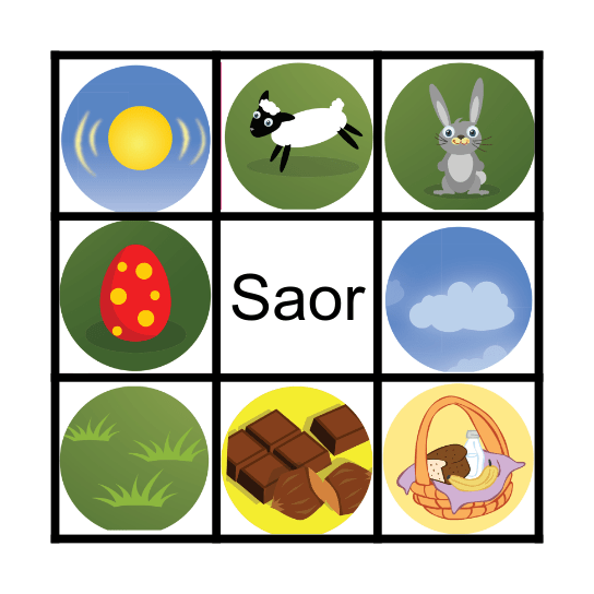 An Cháisc Bingo Card