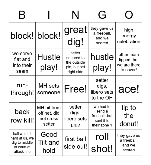 Capitol Hill Bingo Card