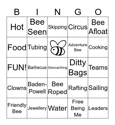 C Bee 16 Bingo Card