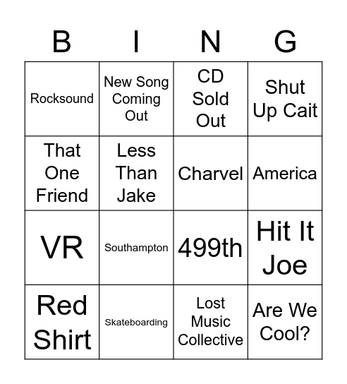 BradStay3rd Bingo Card