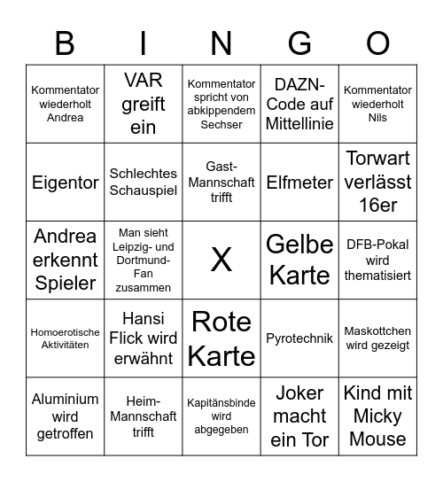 RBLBVB Bingo Card