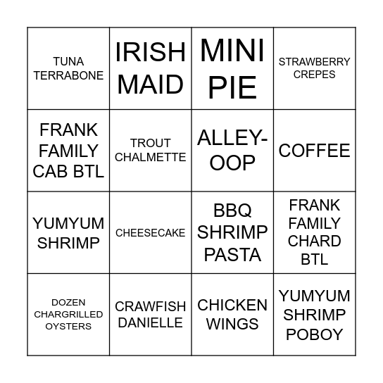 Bingo Card