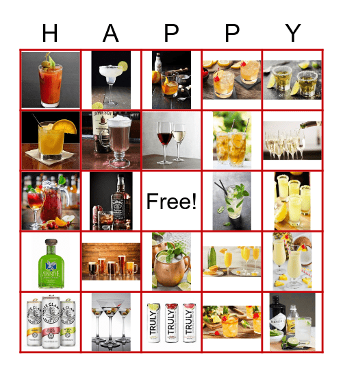 HAPPY HOUR Bingo Card