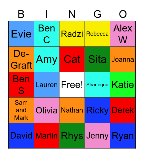 LG - ISBY Bingo Card
