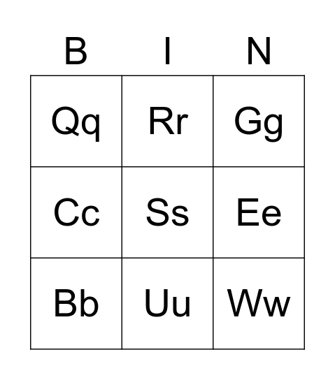 Red Group Cards Bingo Card