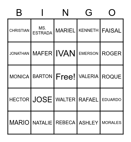 SENIORS 2023 AA Bingo Card