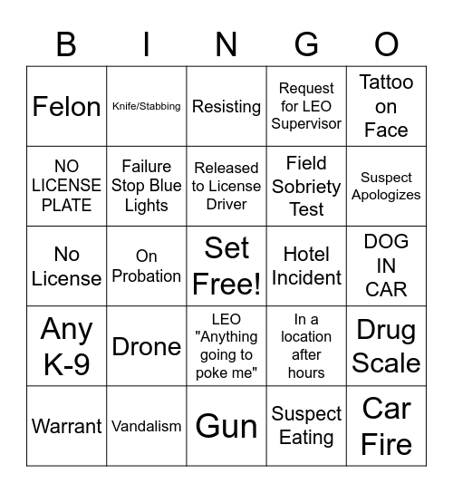 OPL Bingo Card