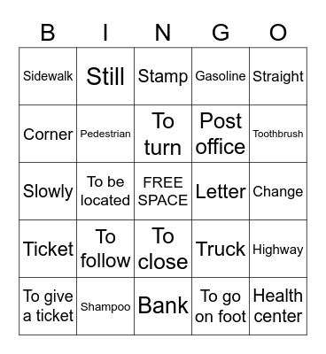 World Language Week Bingo Card