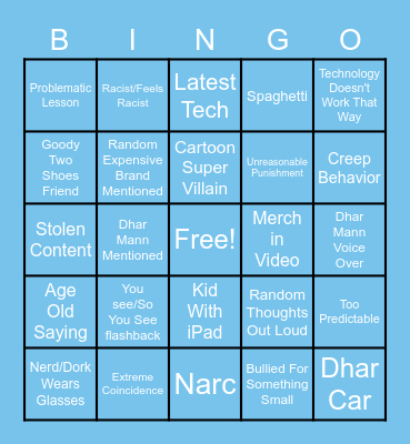 Dhar bingo VI Bingo Card