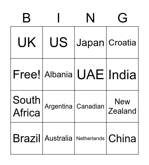 Degen blitz bingo Card