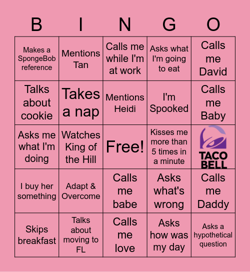 KJ's Card Bingo Card