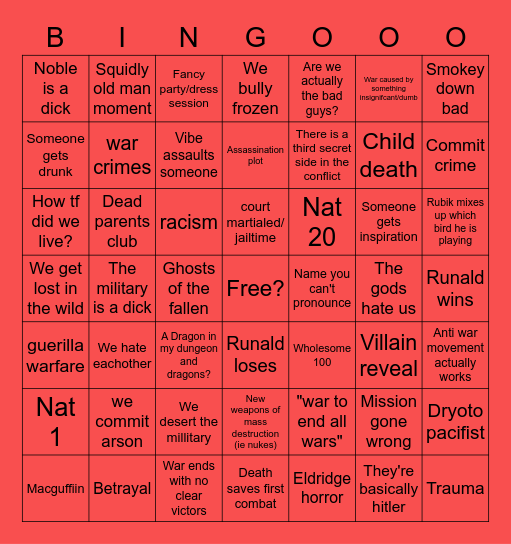 Frozen bingo act 1 Bingo Card