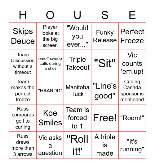 Brier 2023 Bingo Card