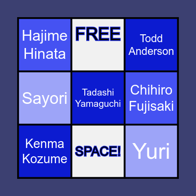 Kinnie Bingo Card