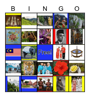 Malaysian Bingo Card