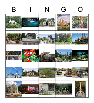 Efteling attracties Bingo Card