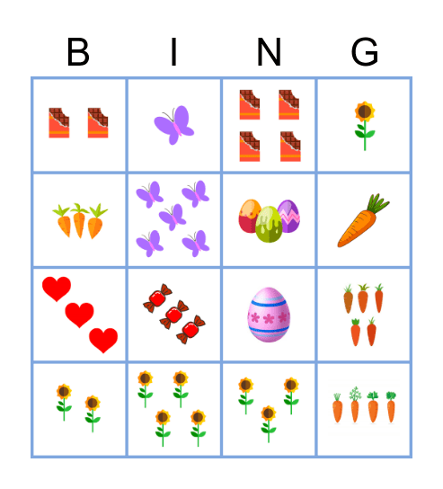 Easter Bingo 2023 Bingo Card