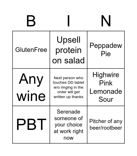 GET SOME  Bingo Card