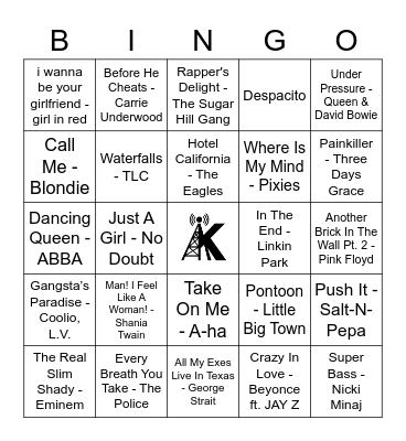 KTRM Bingo Card
