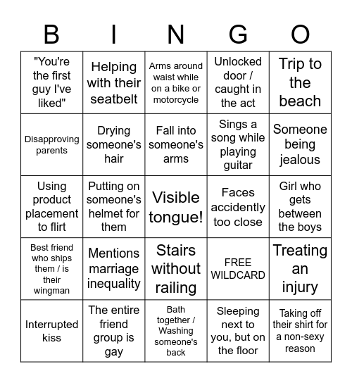 r/ThaiBL Bingo Card