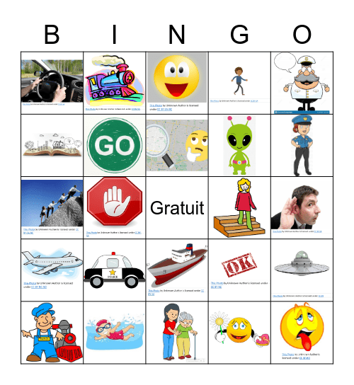 Comment Y Aller Bingo Card