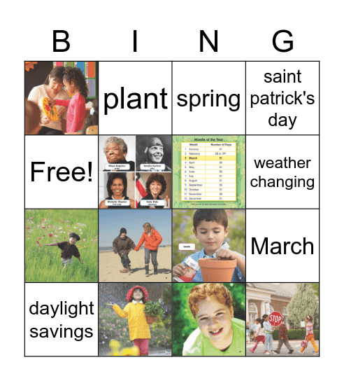 March Bingo Card