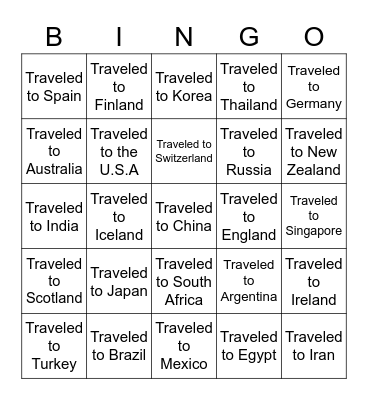 Find someone who has... Bingo Card
