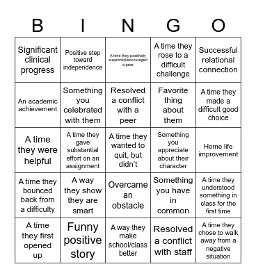WIN-GO Bingo Card