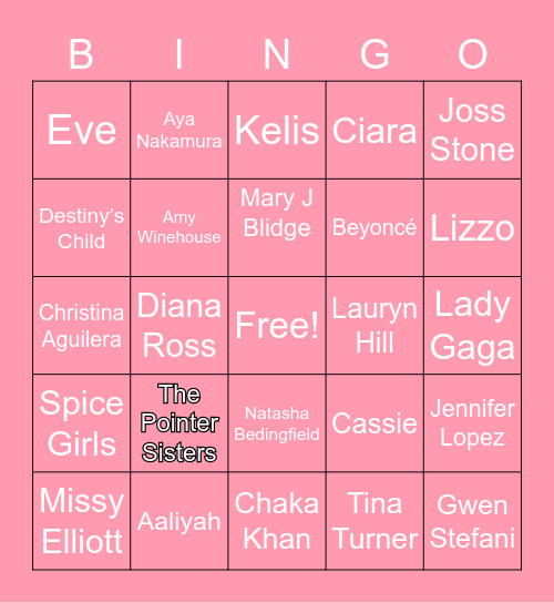 FEMPOWERMENT BINGO Card