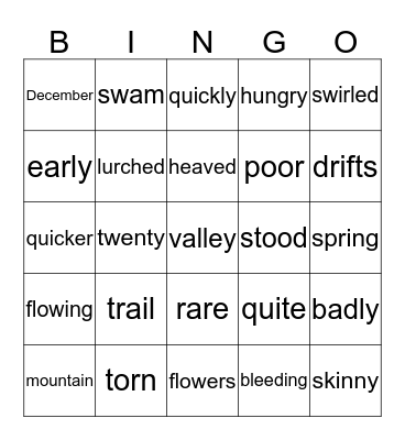 lesson 28 pink book Bingo Card