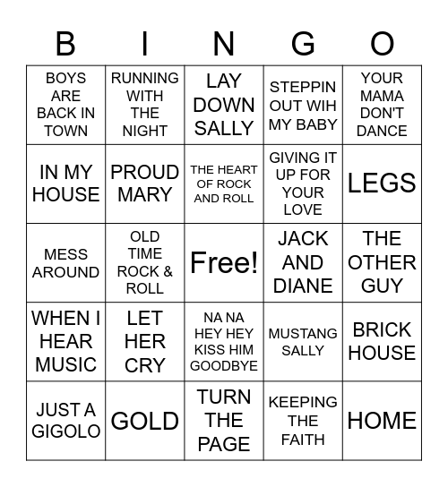 BEEF'S 3-8 COVER ALL Bingo Card