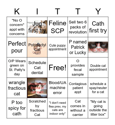 March Bingo Card
