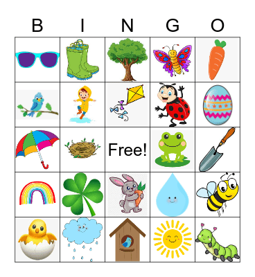 Spring Bingo Card