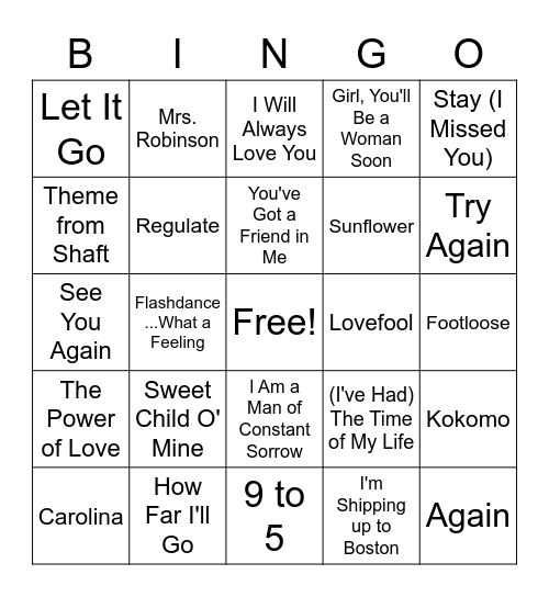 Round 3: Jackpot in 60 Bingo Card