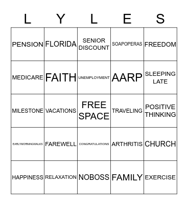 Baby Bingo Card