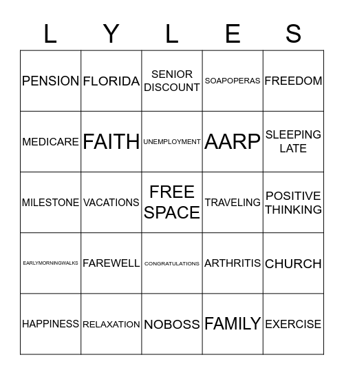 Baby Bingo Card