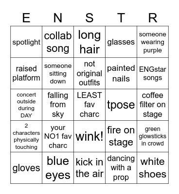 Enstars Bingo Card