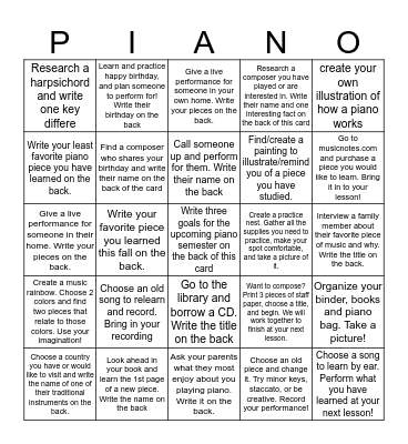 Holiday Bingo Game!! Bingo Card