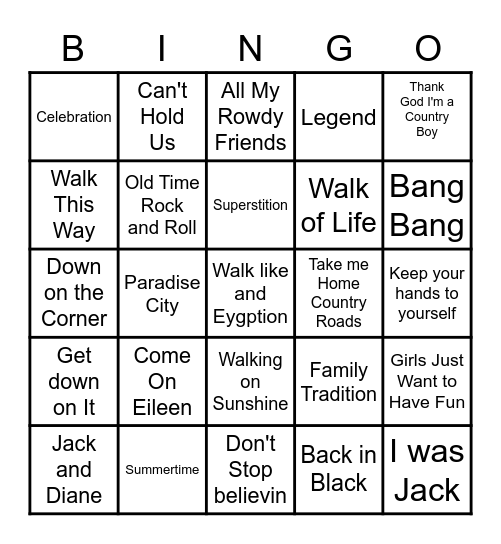 OG Basketball SINGO Bingo Card