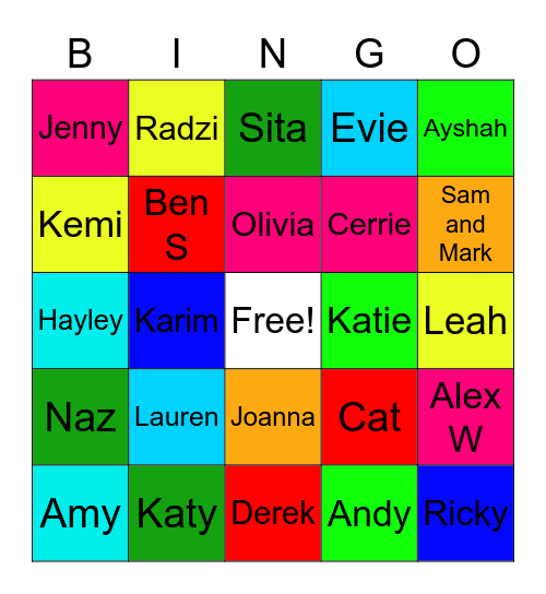 0101A - Rocky Bingo Card