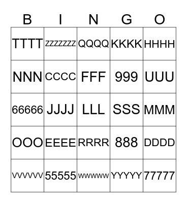 BRIDAL BINGO Card