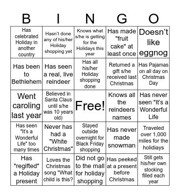 Controller's Office                                                        2015 Holiday Luncheon Bingo Card